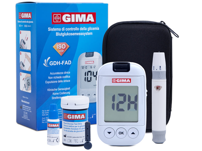 Glucometer Complete Kit Complete glucometer kit with accessories, pen with needle and blood su ...