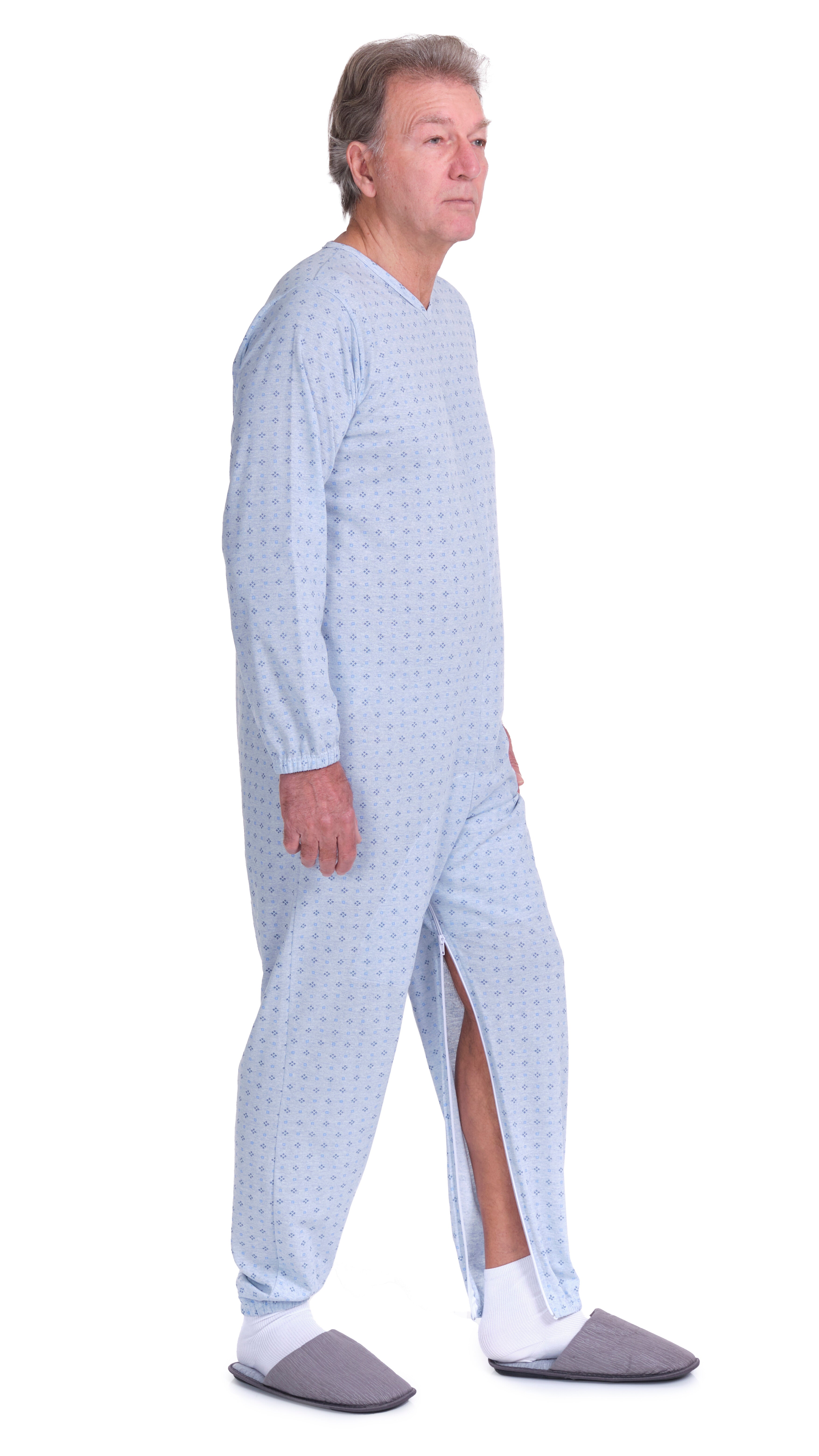 Pigiama Sanitario a manica lunga con zip/cerniere posteriore e