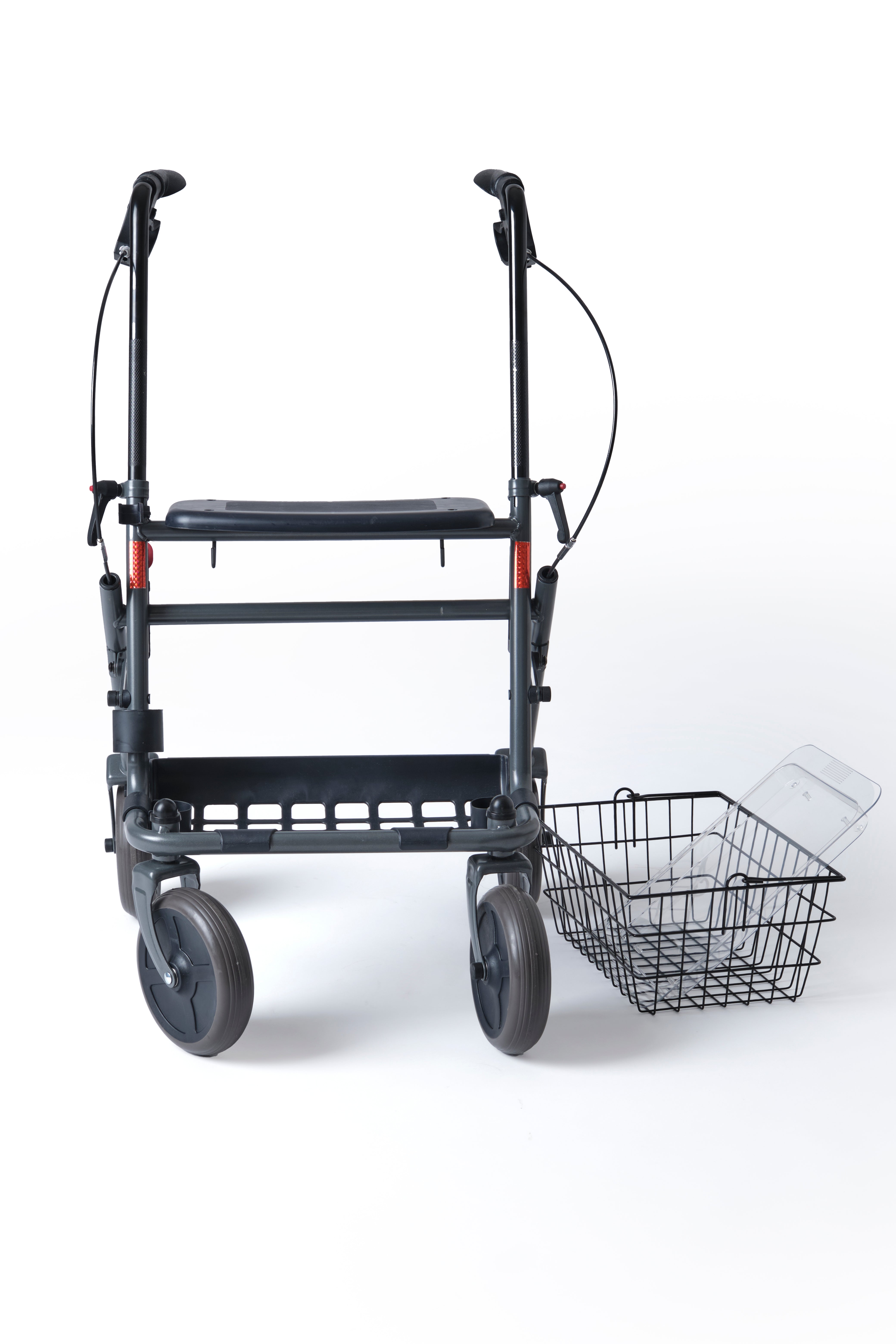 Deambulatore Pieghevole per Anziani con Seduta e Freni Roller 2 in 1 Deambulatore Pieghevole per Anziani con Seduta e Freni Roller 2 in 1