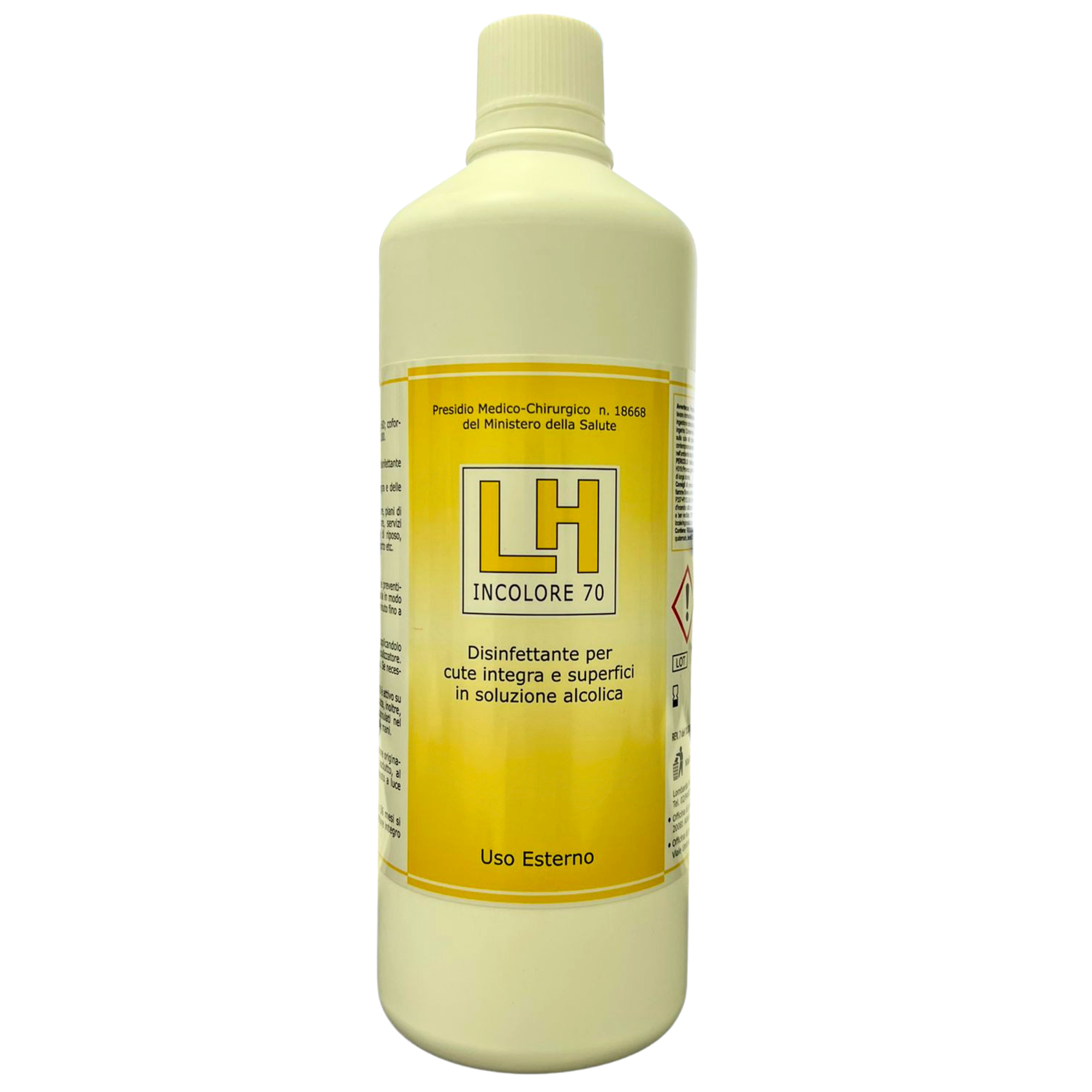 LH INCOLORE 70 Disinfettante liquido per cute e punti di iniezione - I Ferrucci Comfort LH INCOLORE 70 Disinfettante liquido per cute e punti di iniezione - I Ferrucci Comfort