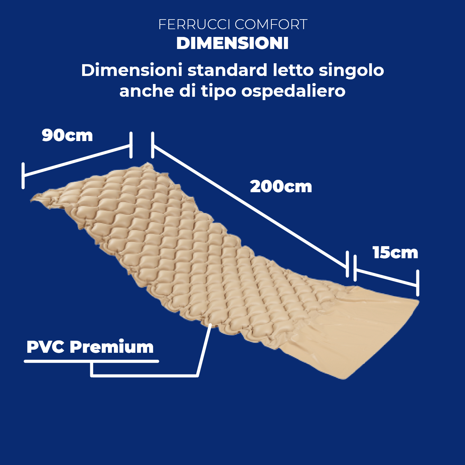 Materasso antidecubito FERRUCCI COMFORT con compressore a ciclo altern –  Ferrucci Comfort